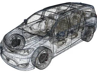 Chrysler Pacifica (2017) 3D Model preview