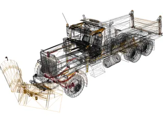 Kenworth Snow Plow 3D Model preview