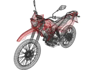 Yamaha XTZ 125 3D Model preview