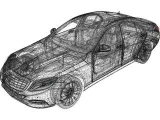 Mercedes-Benz S500 3D Model preview