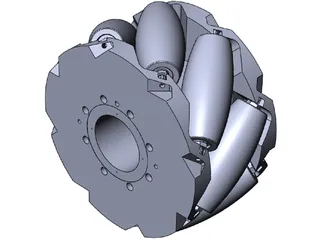 Mecanum Wheels 3D Model preview