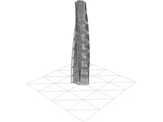 Turning Torso Tower Malmo 3D Model preview
