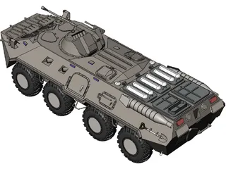 BTR-80 Armored Personnel Carrier 3D Model preview