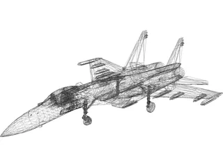 Sukhoi Su-37 Flanker 3D Model preview