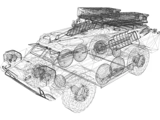 9K31 Strela-1 3D Model preview