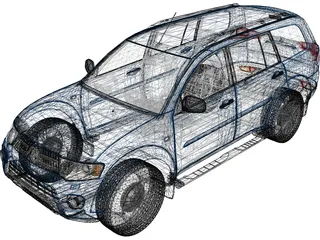 Mitsubishi Montero Sport (2013) 3D Model preview
