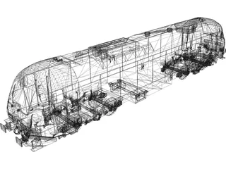 ER20 Locomotive 3D Model preview
