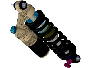 Shock Absorber DNM Burner RCP 3D Model preview