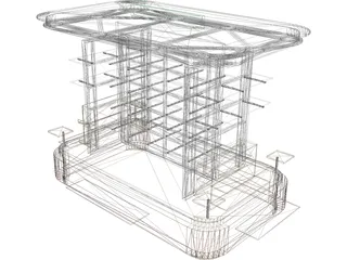 Kiosk 3D Model preview