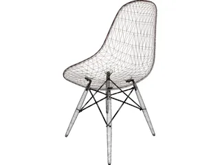 Eames DSW Chair 3D Model preview