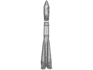 Vostok 1 3D Model preview