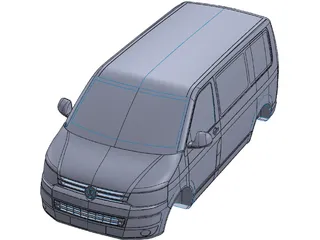 Volkswagen Transporter T5 3D Model preview