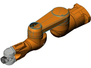 Staubli Industrial Robot TX90 3D Model preview