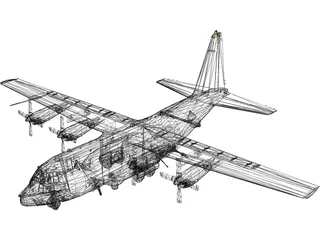 Lockheed AC-130 Spooky 3D Model preview
