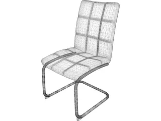Soft Business Chair 3D Model preview