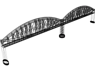 Royal Albert Bridge 3D Model preview