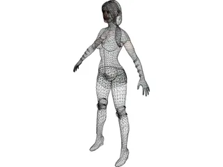X-Men Rogue 3D Model preview