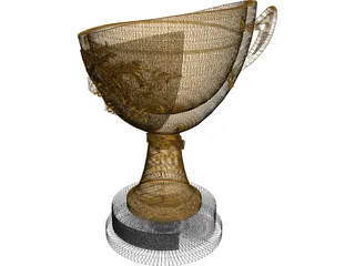 BJJ World Cup Trophy 3D Model preview