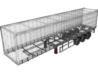 Trailer 3D Model preview