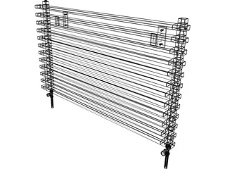 Aestus Radiator 3D Model preview