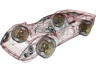 Ferrari F330 P4 (1967) 3D Model preview