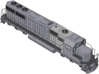 SD60 Train 3D Model preview