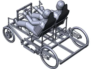 Pedal Driven Vehicle 3D Model preview