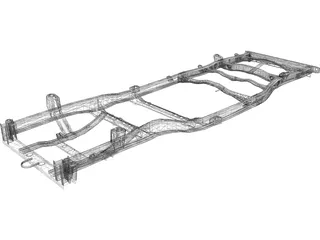 Range Rover Chassis (2010) 3D Model preview