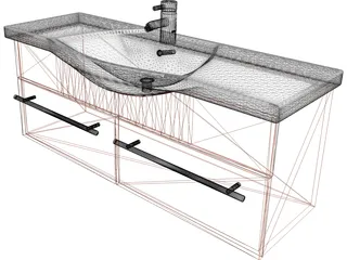 Kitchen Sink Moushan 3D Model preview