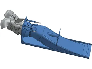 Rolls-Royce Waterjet 3D Model preview