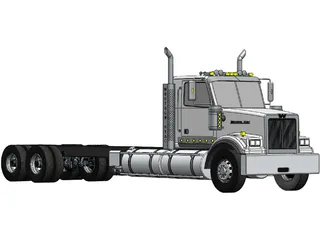 Western Star 4900SF (LWB) 3D Model preview