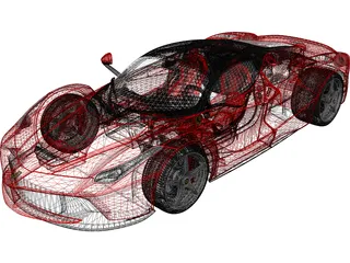 Ferrari LaFerrari 3D Model preview