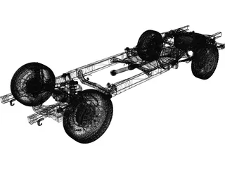 Toyota Hilux Frame (2011) 3D Model preview
