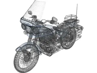 Kawasaki Police 1000 3D Model preview