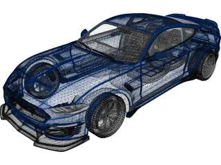 Ford Mustang Shelby Super Snake Coupe (2018) 3D Model preview
