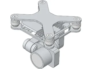DJI Phantom Gimbal 3D Model preview