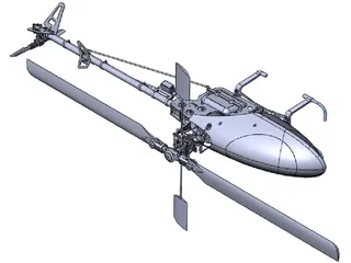 RC Helicopter 3D Model preview