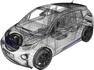 BMW i3 3D Model preview