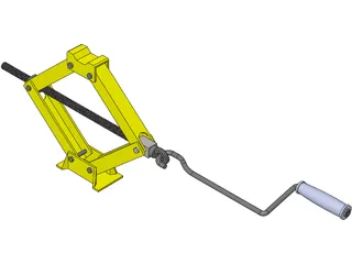 Scissors Jack Mechanism 3D Model preview