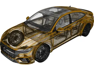 Volkswagen Arteon R-Line (2018) 3D Model preview