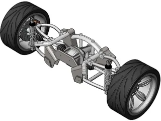 Rear Suspension 3D Model preview