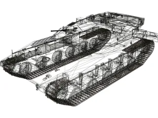 Merkava IV 3D Model preview
