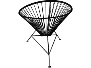 Chair Acapulco 3D Model preview