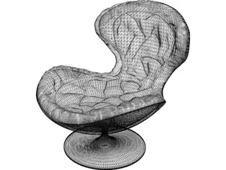 Arm Chair 3D Model preview