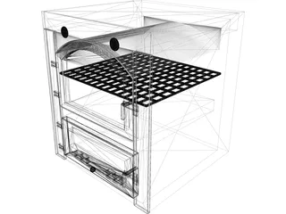 Wood Oven 3D Model preview