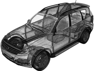 SsangYong Rexton 3D Model preview