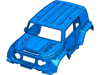 Toyota FJ Cruiser Body 3D Model preview