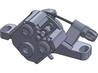 Disc Brake Caliper 3D Model preview