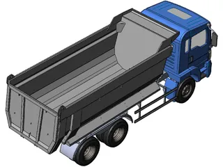 Dump Truck 3D Model preview