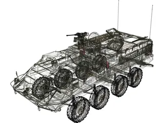 Stryker APC 3D Model preview